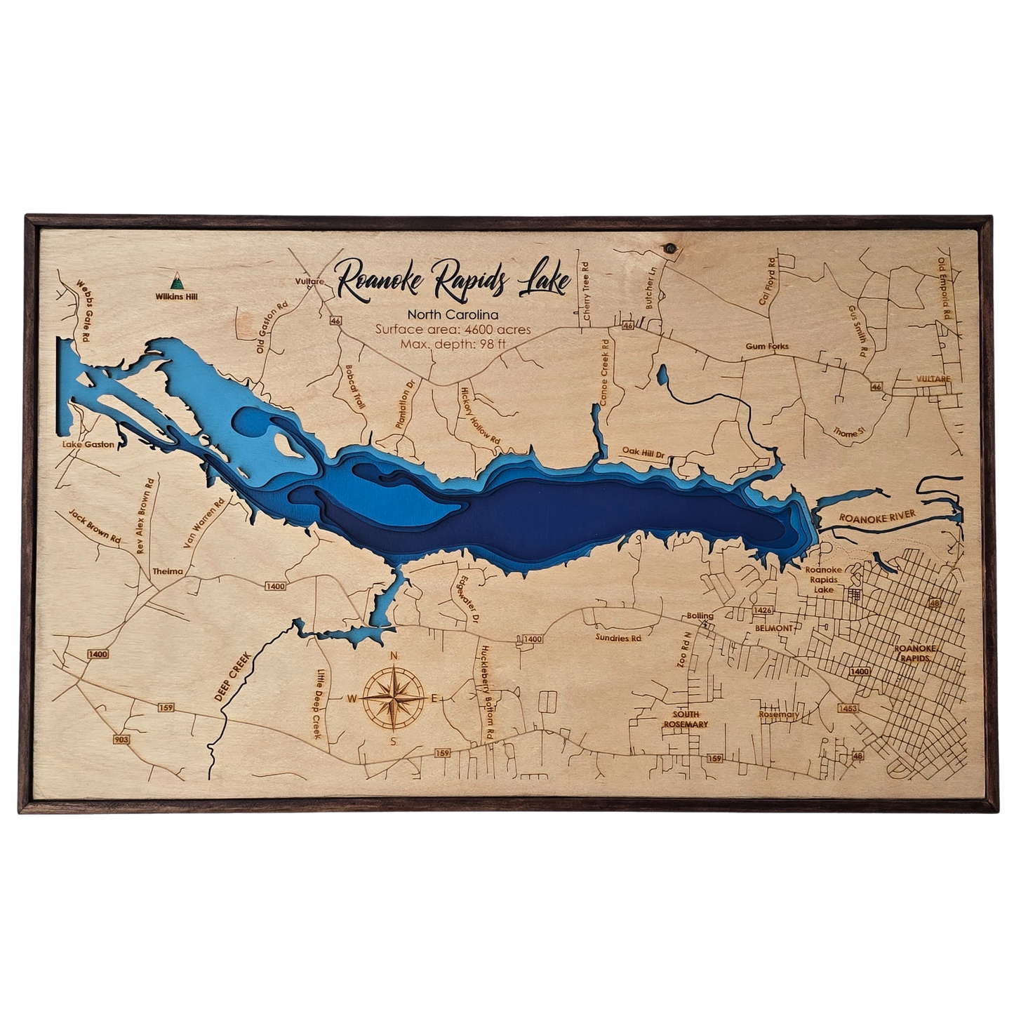 ROANOKE RAPIDS BATHYMETRIC MAP